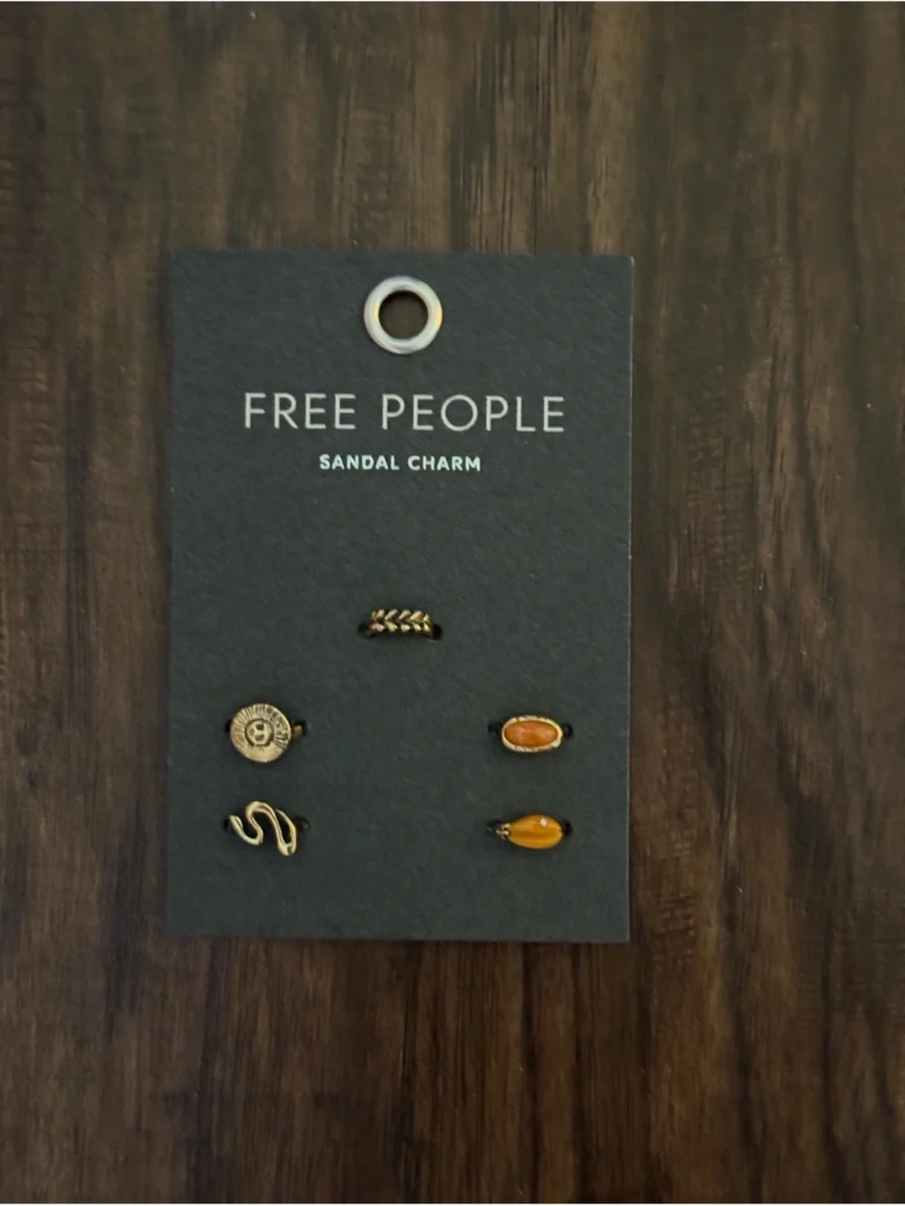 Free People Gold sandal charm set